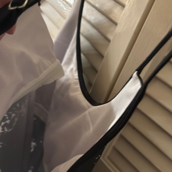 Black and White Women's Swim Top - Picture 4 of 5